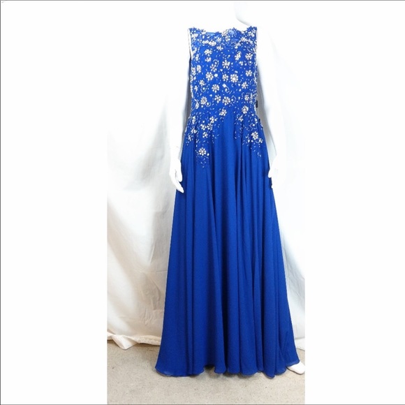 Izilady formal gown royal blue sz 10 - Picture 3 of 10